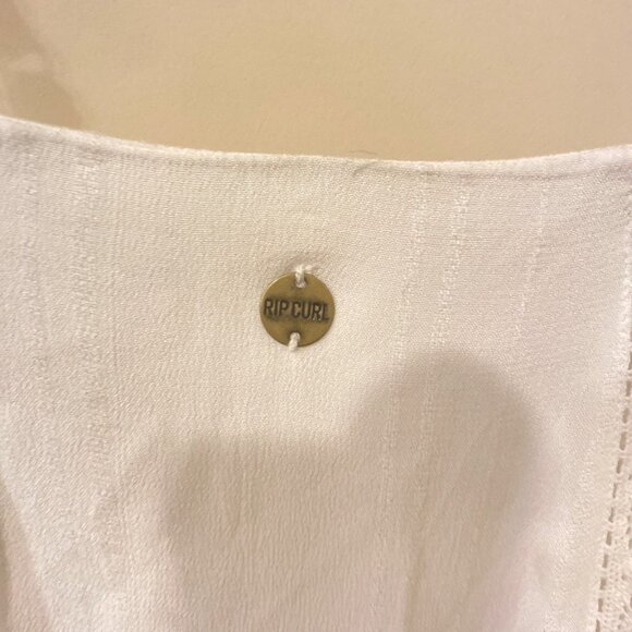 NWT Rip Curl Alira Crochet-Trim Maxi Dress - White, Size X Small - Picture 5 of 7